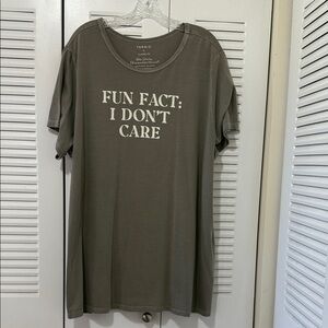 Torrid Olive Funny Novelty Tee Fun Fact